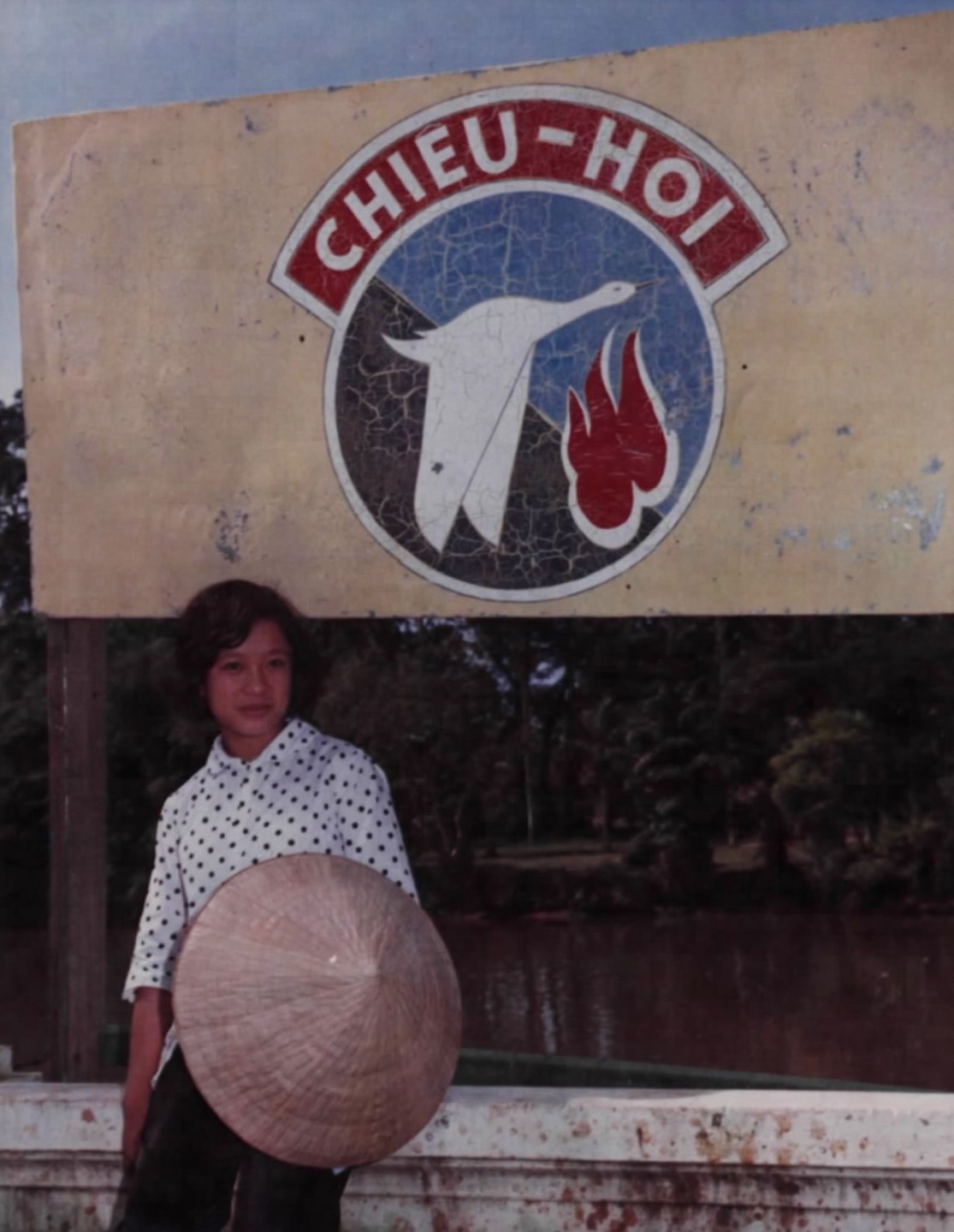 A Chieu Hoi defector outside the National Chieu Hoi Center in Saigon